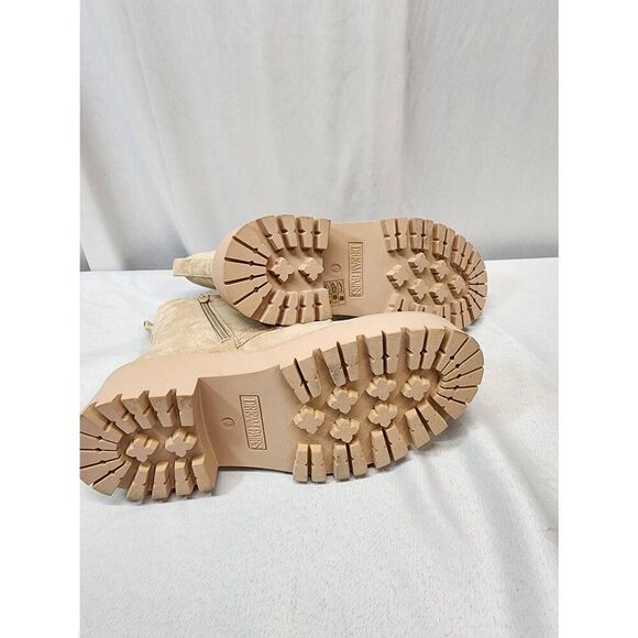 DREAM PAIRS Size 9 Women's Lace up Combat Ankle Boots Lug Sole Platform Booties - Picture 5 of 6